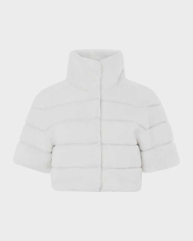 Reversible Shearling Lamb Bolero
